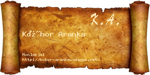 Kóbor Aranka névjegykártya